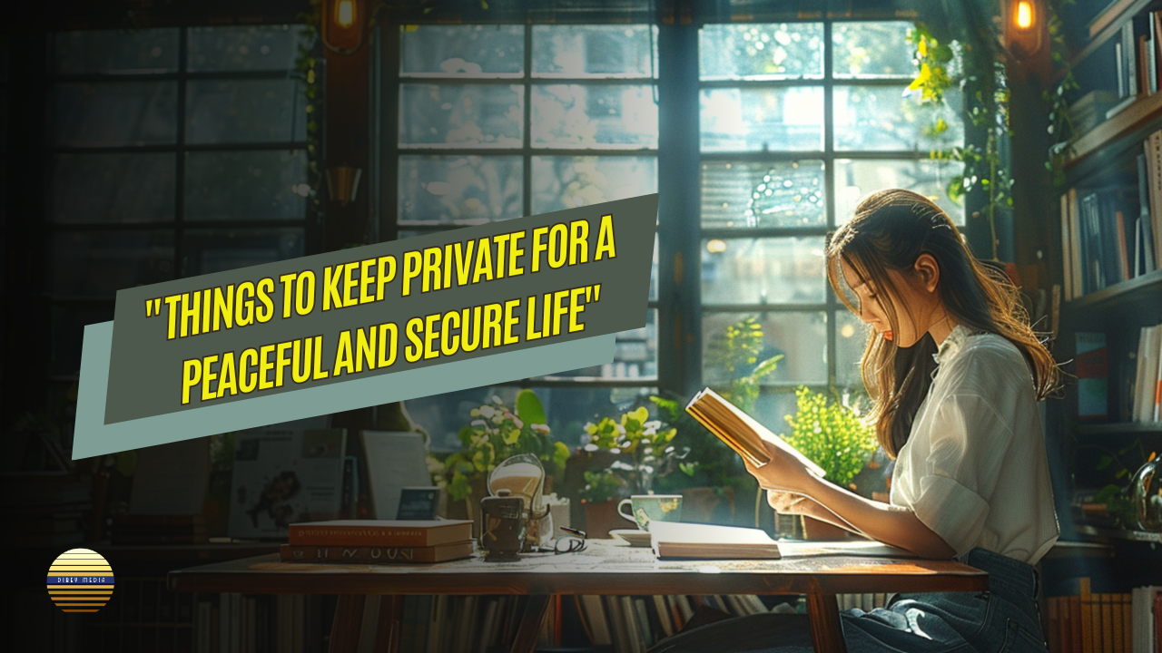 “Things to Keep Private for a Peaceful and Secure Life”
